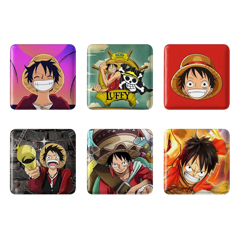 مگنت خندالو مدل انیمه وان پیس One Piece کد 379A مجموعه 6 عددی