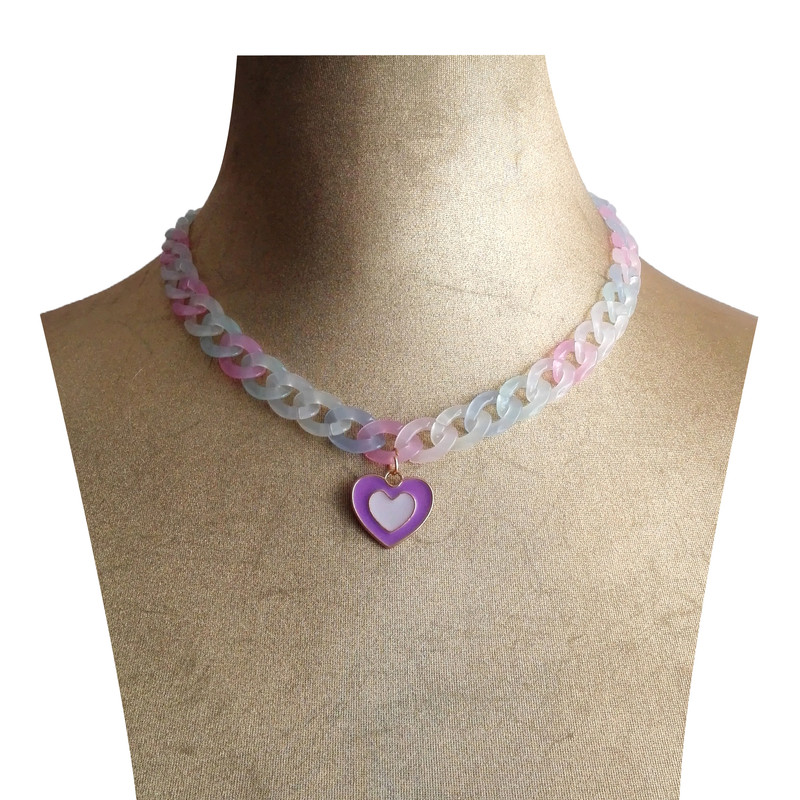 گردنبند دخترانه مدل پاستیلی گردنبند دخترانه مدل پاستیلی