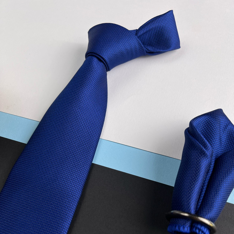 ست کراوات و دستمال جیب مردانه نسن طرح آکسفورد مدل S47