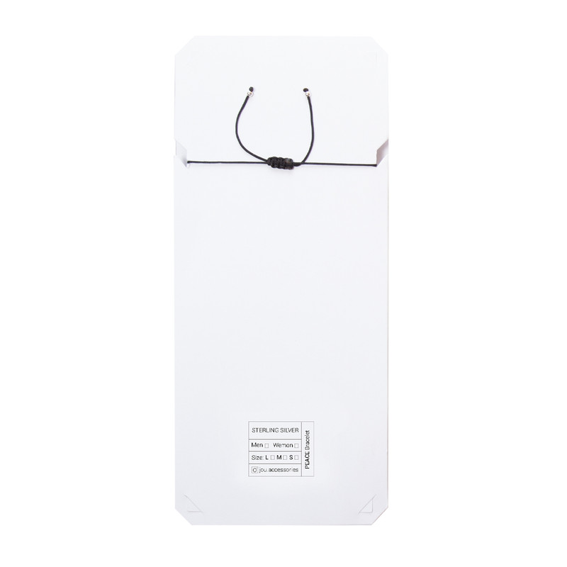 دستبند نقره مدل الفبای مورس طرح PEACE دستبند نقره مدل الفبای مورس طرح PEACE