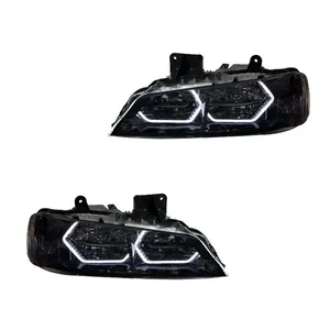 چراغ جلو خودرو گروه پژوهش صنعت مدرن مدل 3D-I8-W دو حالته مناسب برای پژو پارس بسته دو عددی