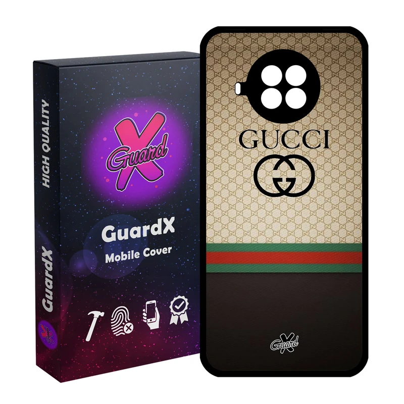 کاور گارد ایکس طرح Gucci مدل Glass10215 مناسب برای گوشی موبایل شیائومی Mi 10T Lite / Mi 10I / Redmi Note 9 Pro 5G