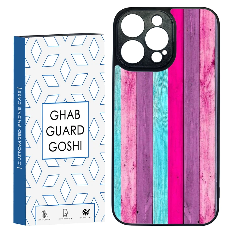 کاور قاب گارد گوشی طرح چوب رنگی کد TPU-253 مناسب برای گوشی موبایل اپل Iphone 14 PRO MAX
