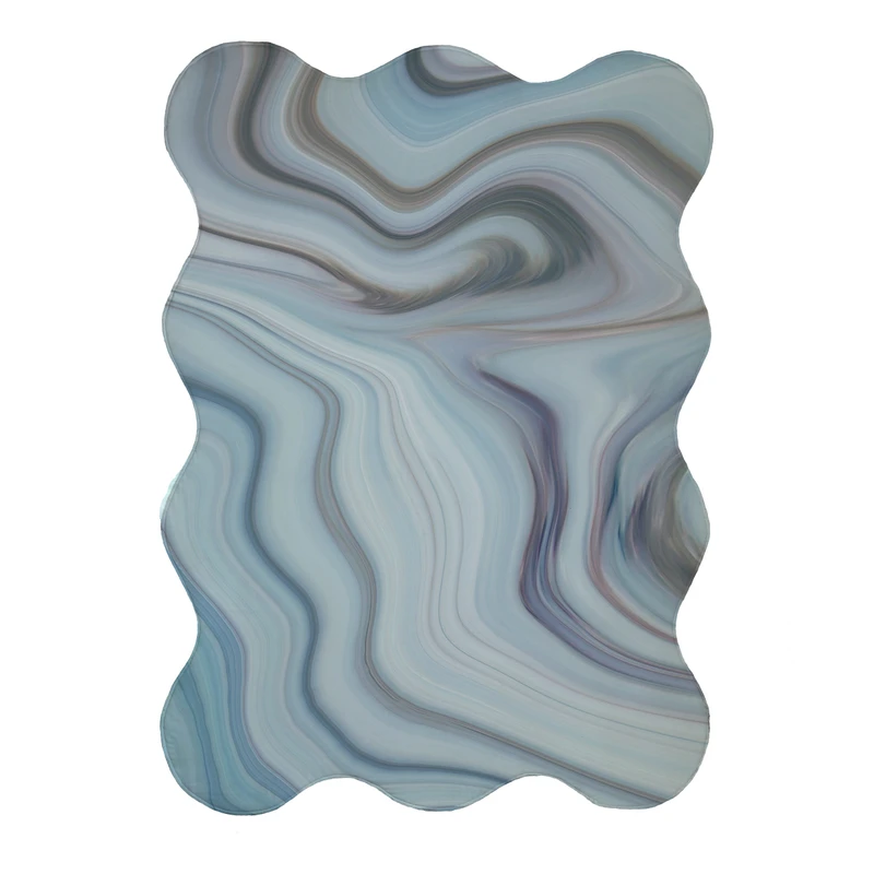 پادری مدل دالبر طرح آبرنگی کد 9193 سایز 80x110 سانتی متر 