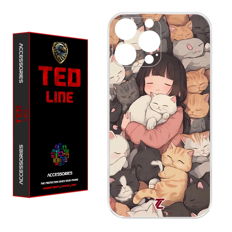 کاور تدلاین طرح گربه کد 1171 مناسب برای گوشی موبایل اپل Iphone 12 Pro Max