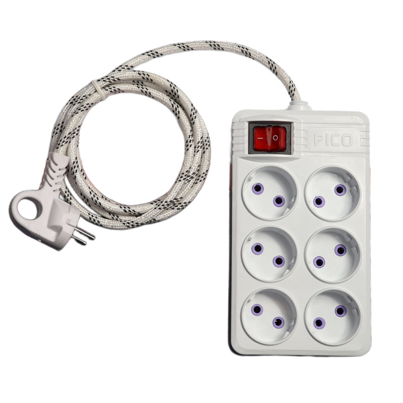 شش راهی برق پیکو مدل کنفی پارچه‌ای کد 1/5M