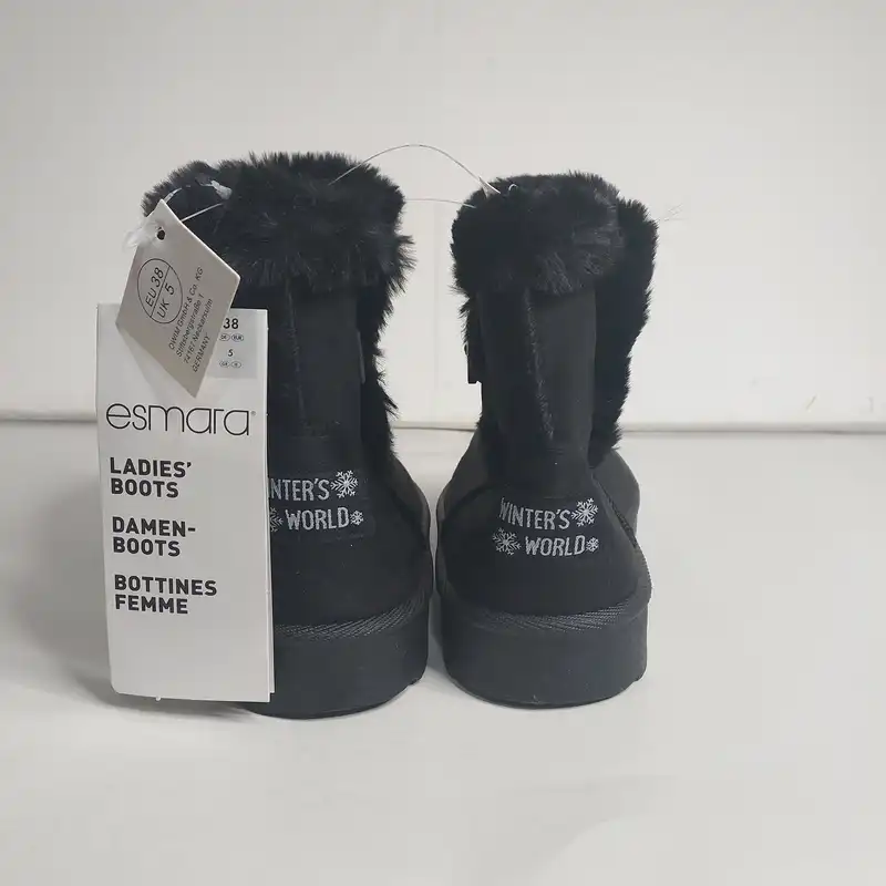 نیم بوت زنانه اسمارا مدل زمستانه رنگ مشکی