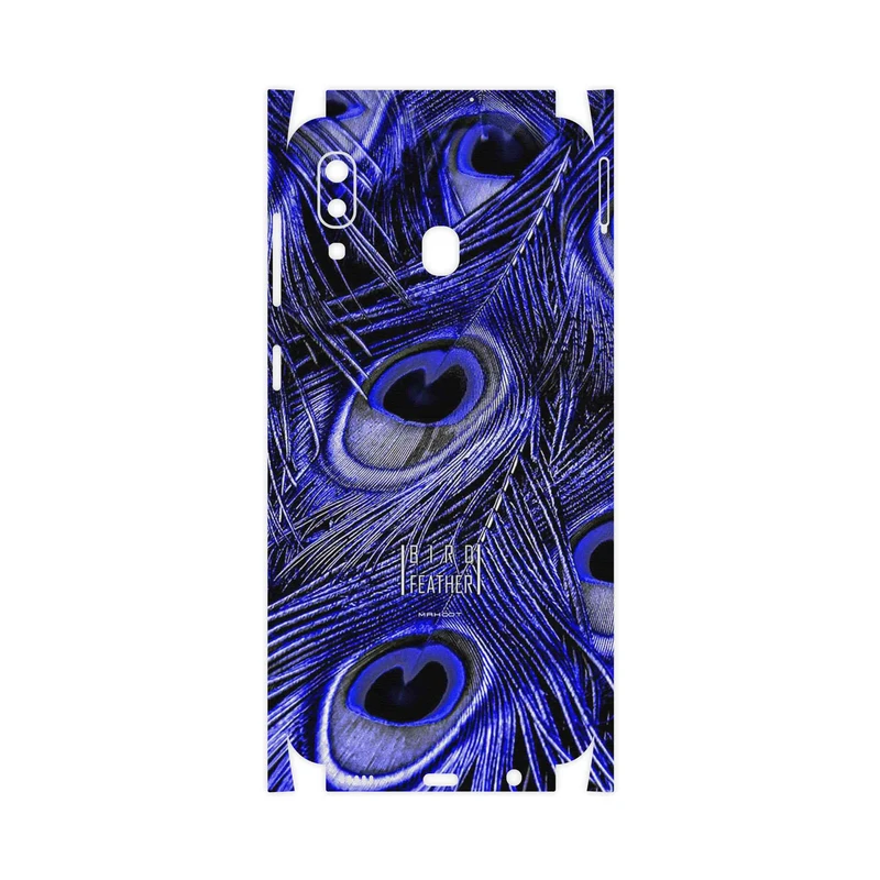 برچسب پوششی ماهوت مدل Purple Feather-FullSkin مناسب برای گوشی موبایل سامسونگ Galaxy A20