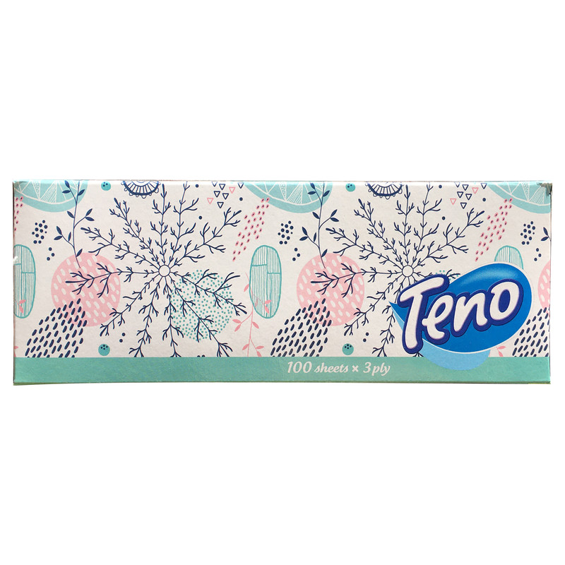 دستمال کاغذی 100 برگ تنو مدل 03 کد 55
