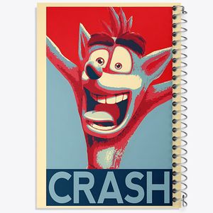 دفتر مشق 50 برگ خندالو طرح کراش (Crash) کد F6491