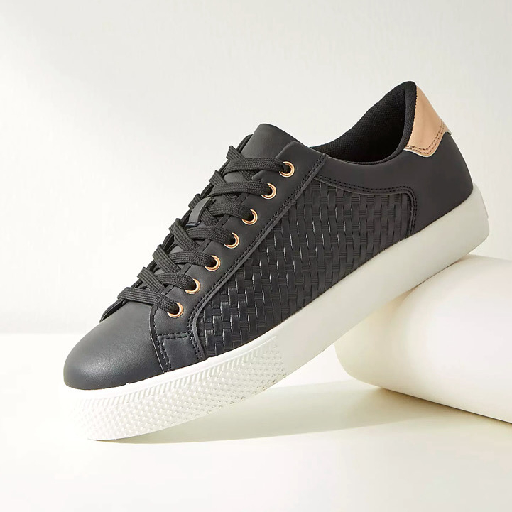 کفش روزمره زنانه مکس مدل Textured Lace-Up Sneakers