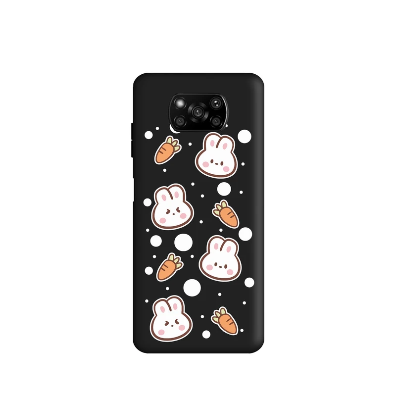 کاور طرح خرگوش و هویچ کد t2471 مناسب برای گوشی موبایل شیائومی Poco X3 / Poco X3 Pro / Poco X3 NFC