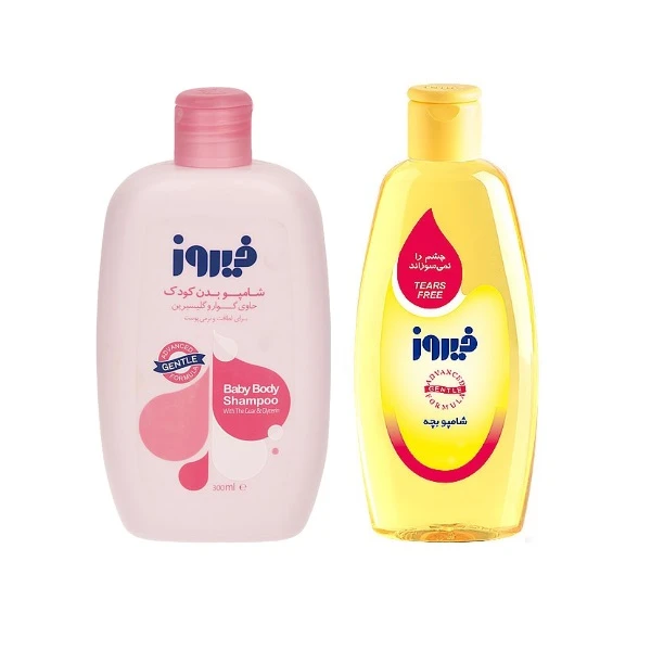 شامپو بچه فیروز و شامپو بدن بچه فیروز مدل نرم کننده حجم 300 میلی لیتر