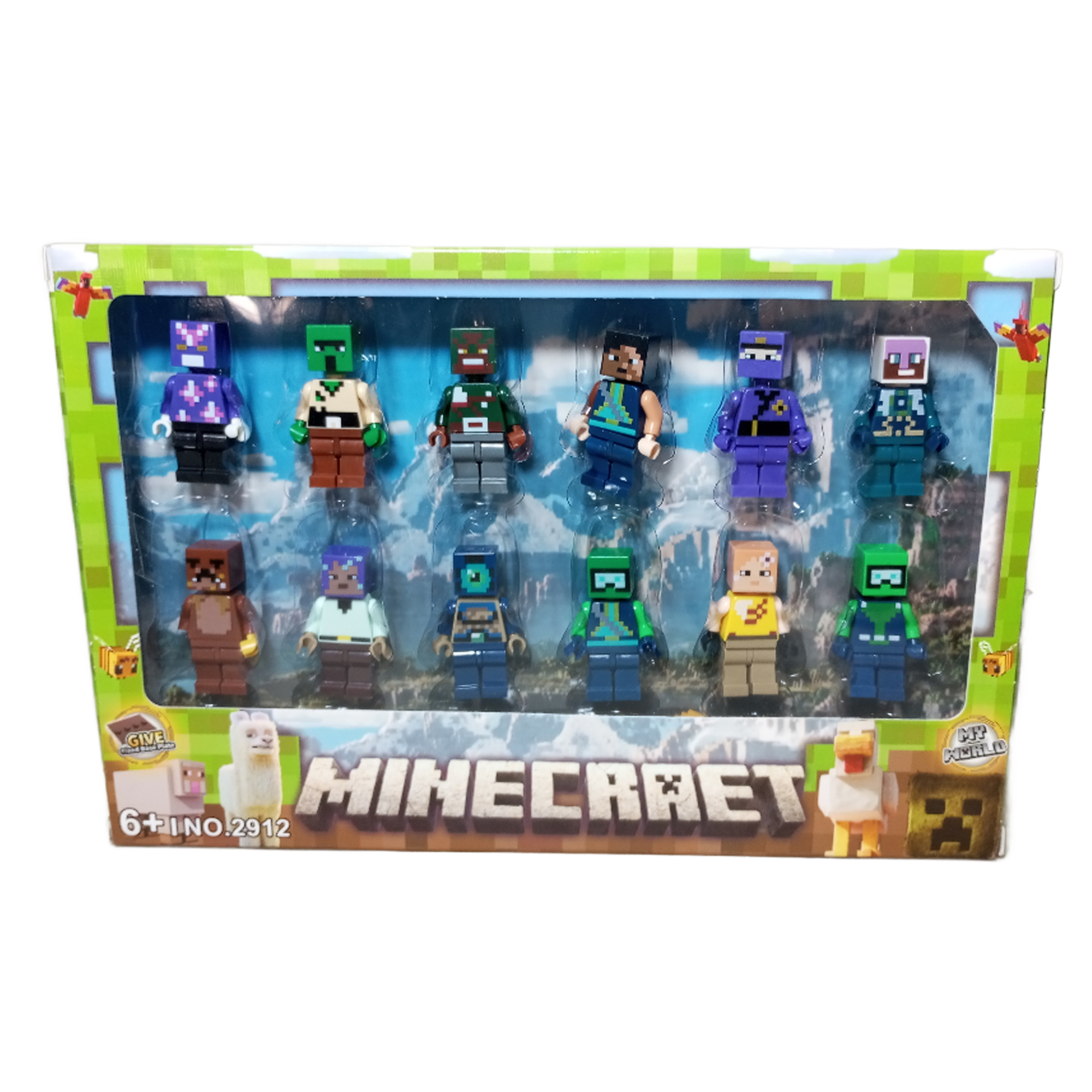فیگور مدل ماینکرافت مجموعه 12 عددی کد 865