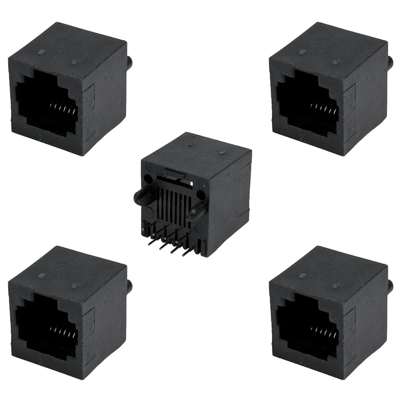 کانکتور مادگی شبکه مدل 8Pin-180Deg-RJ45 بسته 5 عددی