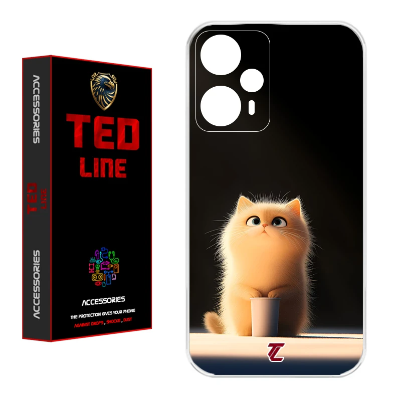 کاور تدلاین طرح گربه کد 1217 مناسب برای گوشی موبایل شیائومی Poco F5