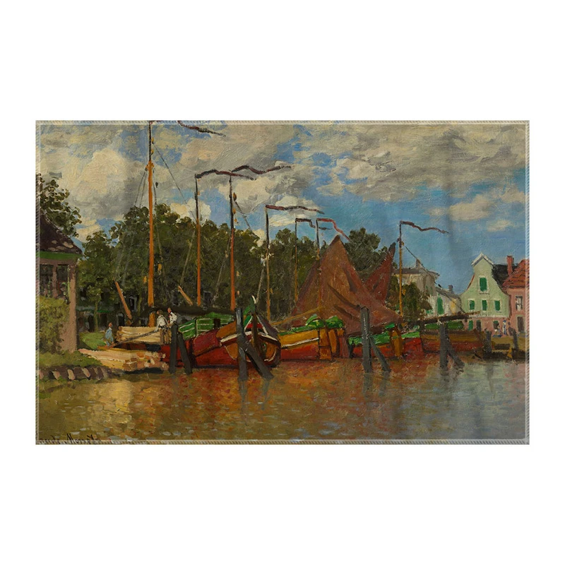 کاغذ کادو ترمه طراحان ایده مدل قایق هایی در زاندام از مونه کد art0242 سایز 57x37 سانتی متر