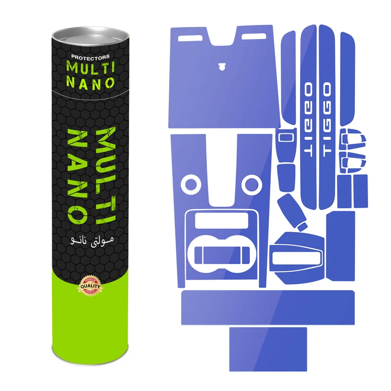 برچسب محافظ مانیتور و کنسول خودرو مولتی نانو مدل X-F1T مناسب برای تیگو ۸ پرو مکس مجموعه 18 عددی