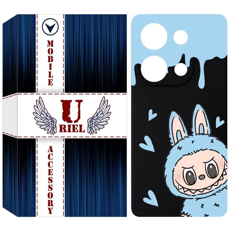 کاور یوریل قاب مدل KSH کد 131 طرح عروسک لبوبو مناسب برای گوشی موبایل شیائومی Redmi Note 14S / Note 13 Pro 4G / Poco M6 Pro 4G