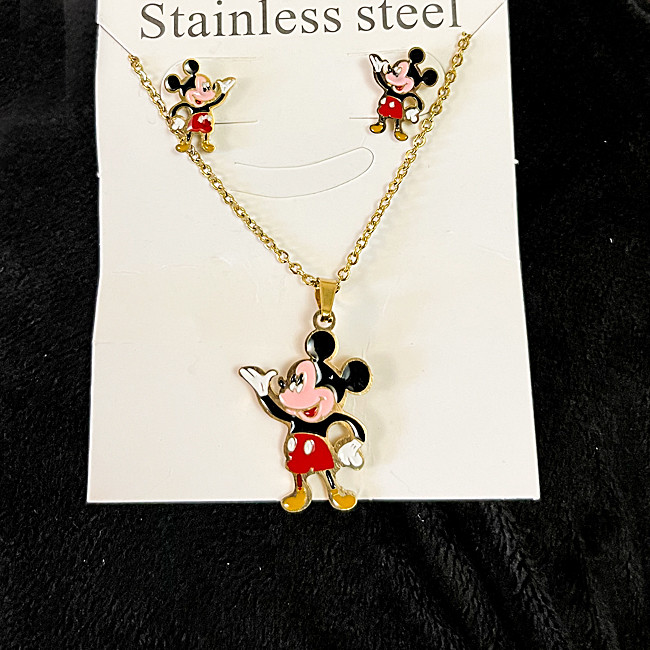 نیم ست دخترانه مدل استیل طرح میکی موس کد 00733 نیم ست دخترانه مدل استیل طرح میکی موس کد 00733