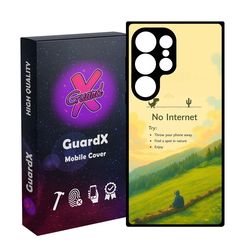 کاور گارد ایکس طرح بدون اینترنت مدل 10904 مناسب برای گوشی موبایل سامسونگ Galaxy S25 Ultra