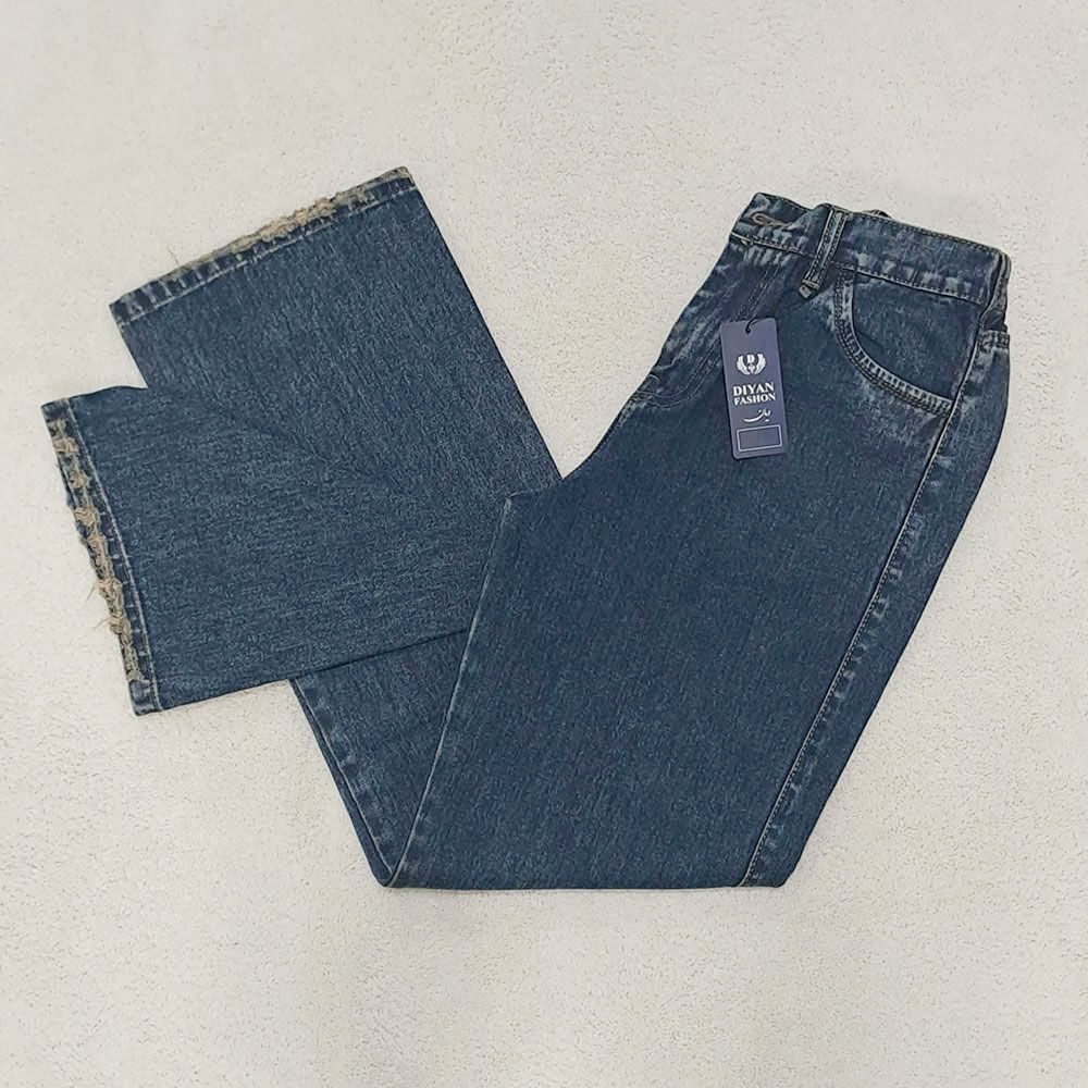 شلوار جین راسته زنانه دیان مدل نیم بگ -  - 9