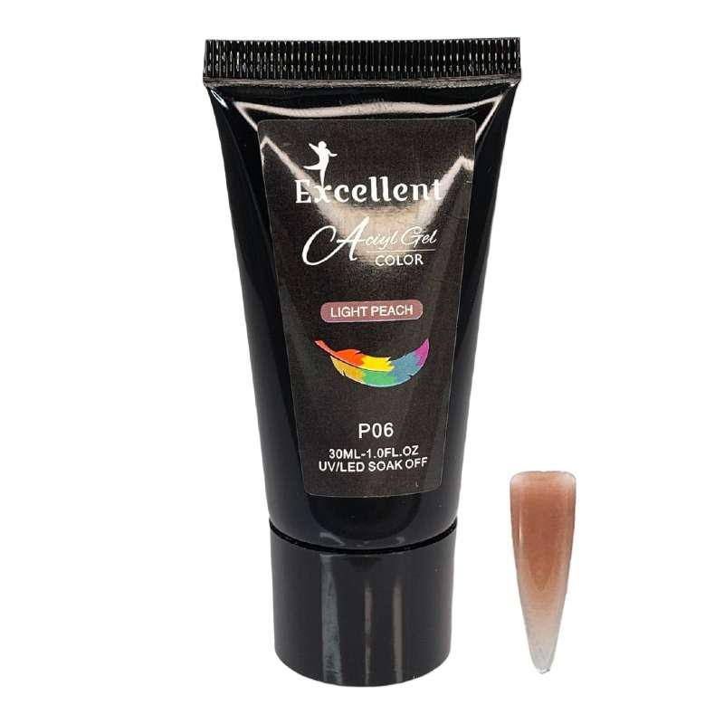 پلی ژل کاشت ناخن اکسلنت مدل Pe P06 حجم 30 میلی لیتر پلی ژل کاشت ناخن اکسلنت مدل Pe P06 حجم 30 میلی لیتر