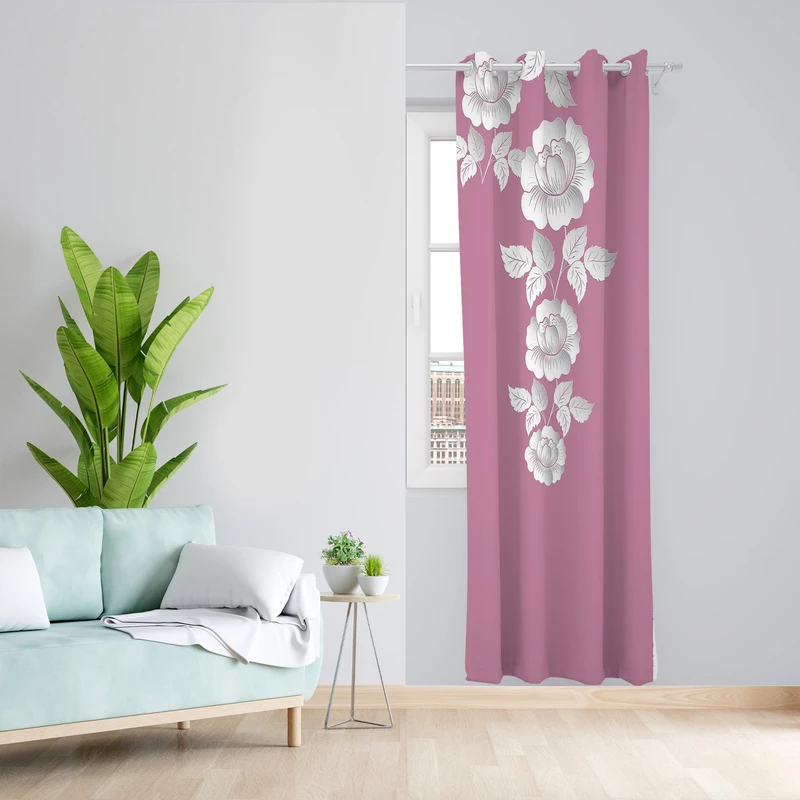 پرده مدل مخمل پانچی کد 1285سایز 140x200 سانتی متر