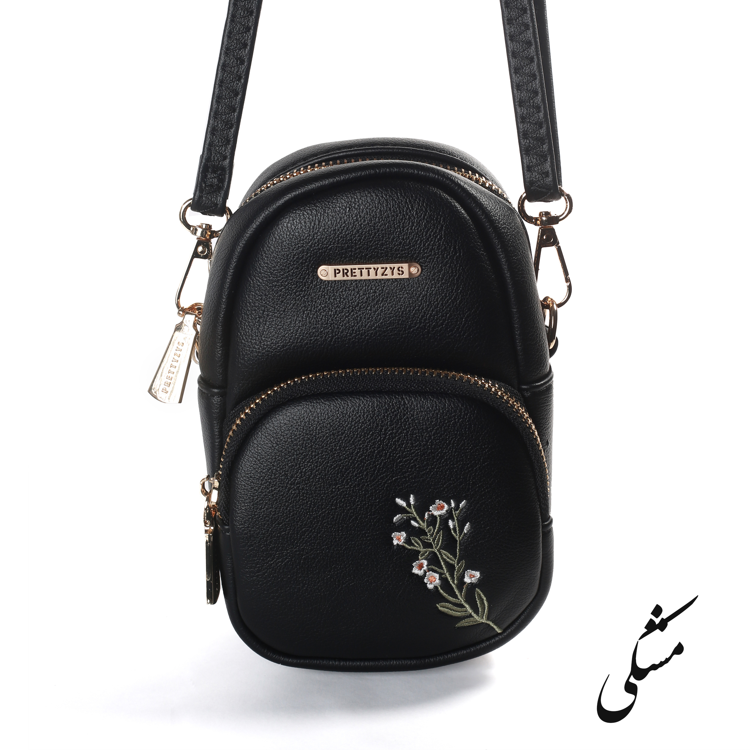 کیف رودوشی زنانه پرتیزس مدل مینیمال گلدوزی کد 2010031