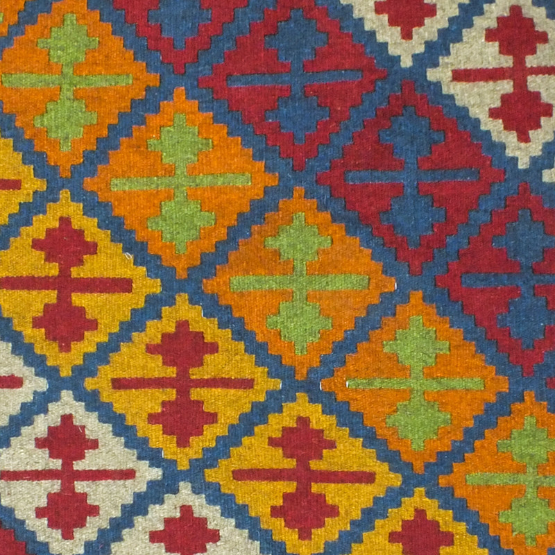 گلیم دستبافت یک و نیم متری مدل ذرنیم کد 1405