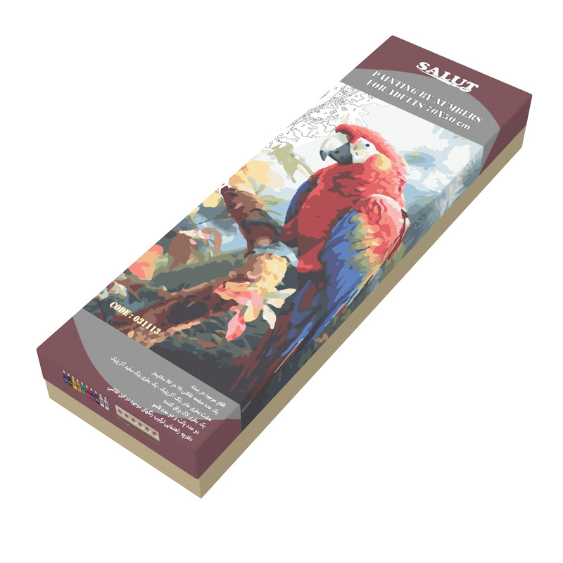 بسته رنگ آمیزی سالوت مدل آکرولیک کد 031113 مجموعه 18 عددی