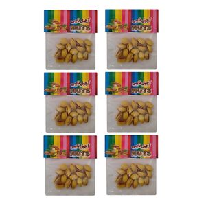 پسته بو داده و شور نایبی - 20 گرم بسته 6 عددی