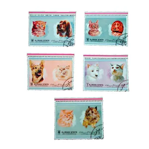 تمبر یادگاری طرح طبیعت مدل حیوانات کد mo-595 مجموعه 5 عددی