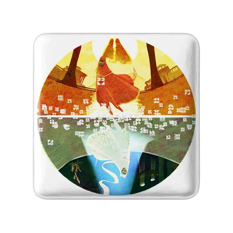 پیکسل خندالو طرح بازی جورنی (Journey) مدل مربعی کد 35609