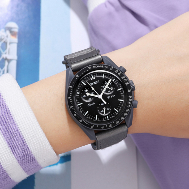 ساعت مچی عقربه ای اسکمی مدل سه موتوره فول تایم کد 1982