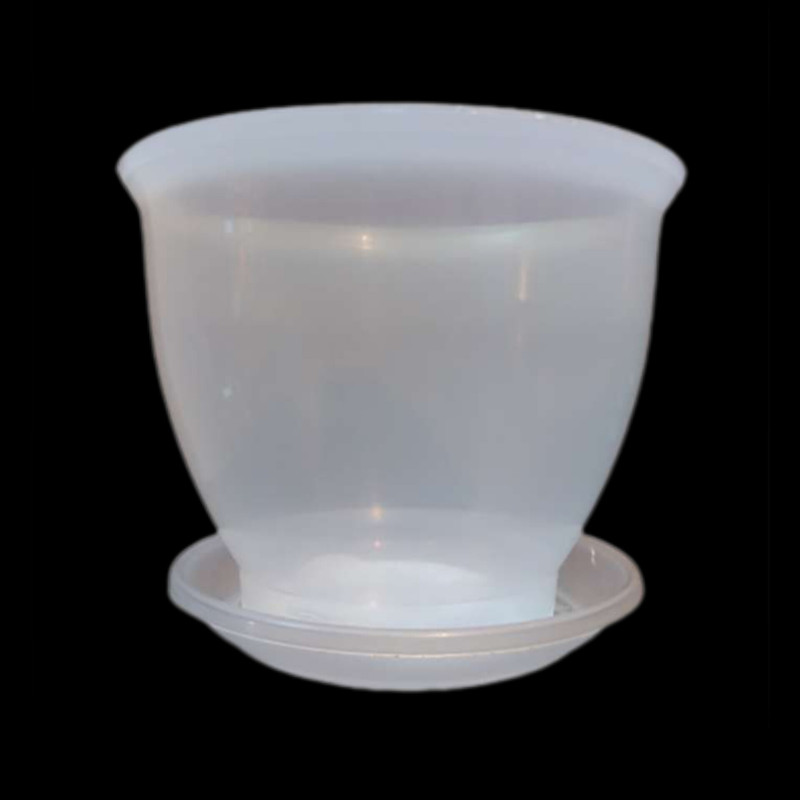 گلدان مدل شفاف ارکیده 15cm بسته 9 عددی