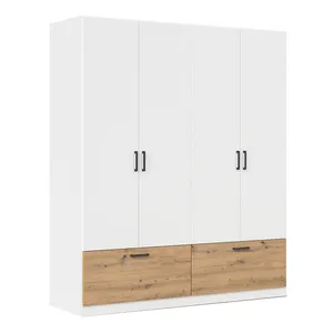 کمد لباس فلفور کابینت مدل MDF-WG-L180cm