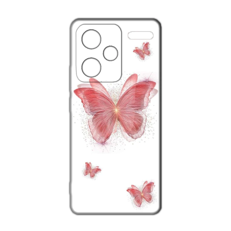 کاور مدل پروانه  کد 074 مناسب برای گوشی موبایل شیائومی Redmi Note 13 Pro Plus