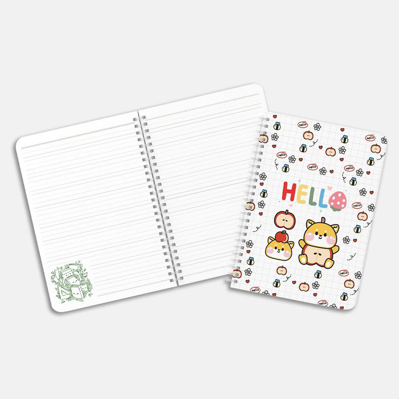 دفتر زبان 60 برگ مدل 4 خط کد A05