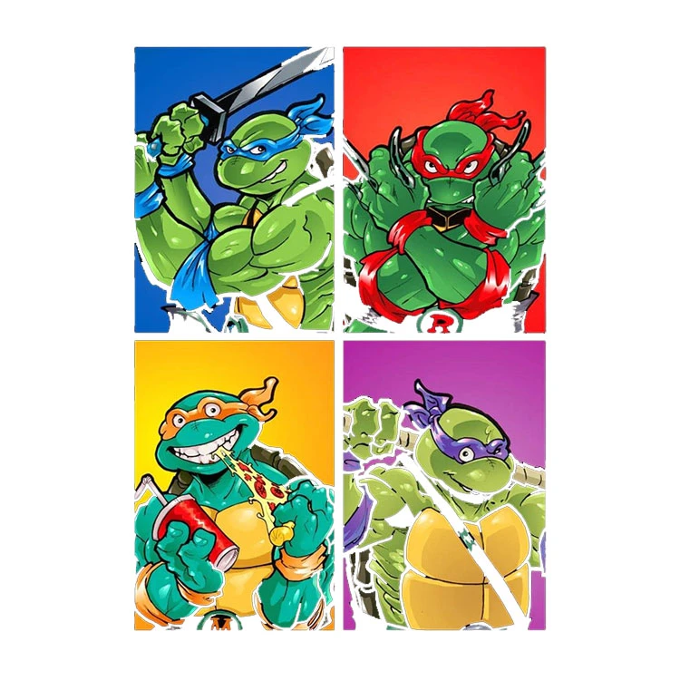 استیکر پارچه و لباس پاد آفرین مدل لاک پشت های نینجا کد 1181