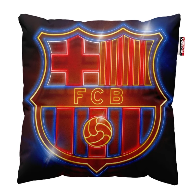   کوسن پاد آفرین طرح باشگاه بارسلونا کد 1564 سایز 30*30 سانتی متر