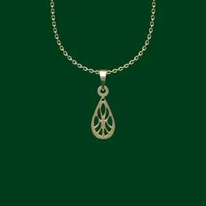 گردنبند طلا 18 عیار زنانه مدوپد مدل هندسی کد FF2-1-1166