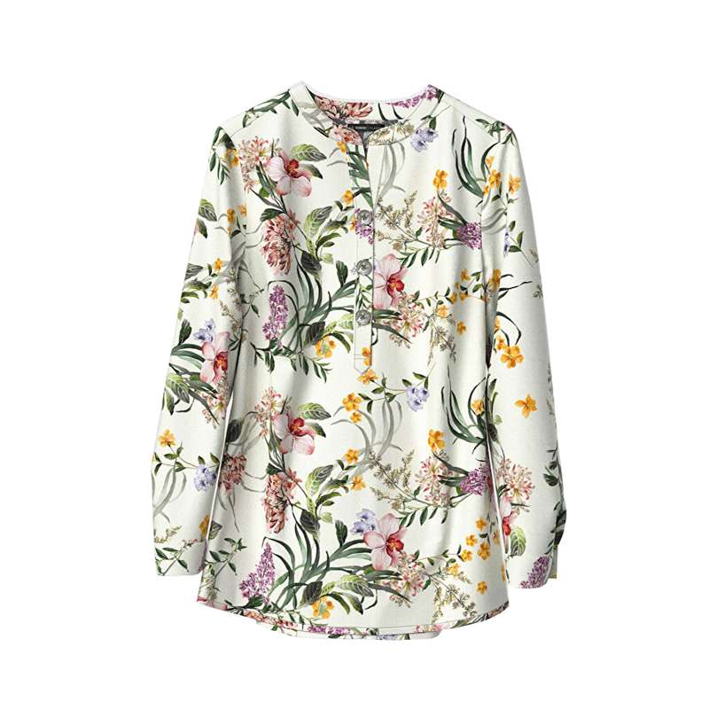 بلوز آستین بلند زنانه ال سی وایکیکی کد 48