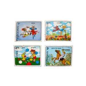 تمبر یادگاری طرح کارتونی مدل Posta Romana مجموعه 4 عددی