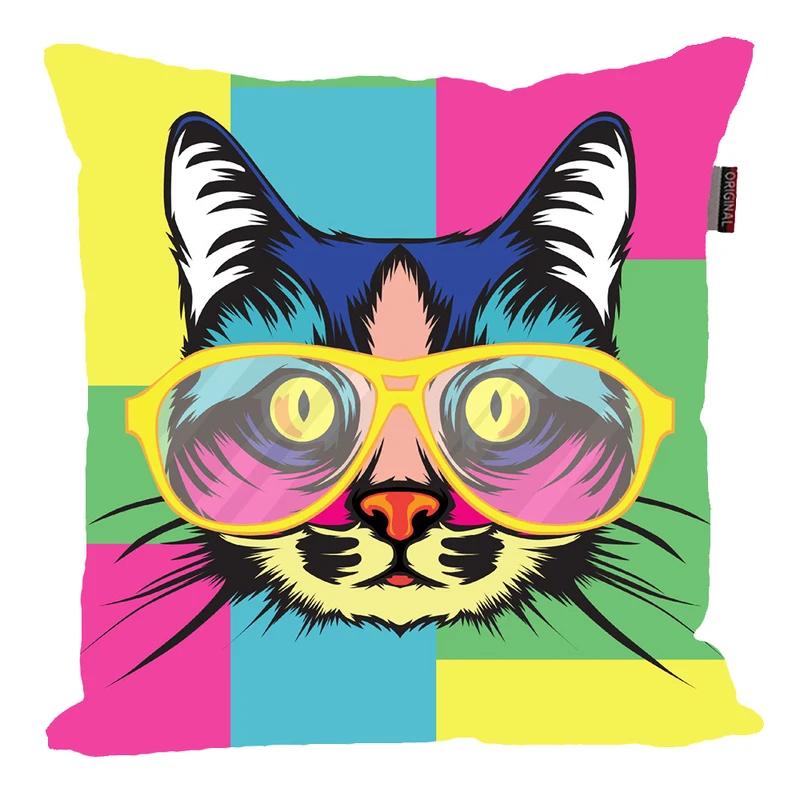 کوسن ناریکو مدل فانتزی طرح گربه کد 01127