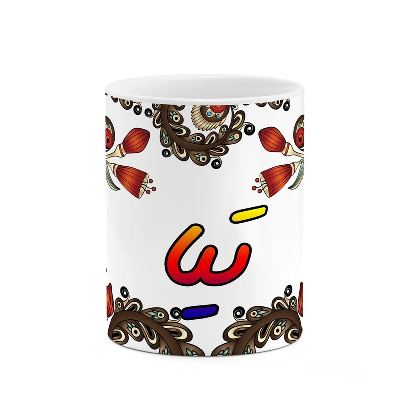 ماگ کاکتی مدل اسم تیا طرح سنتی گل و بته کد mgh44603