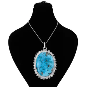 گردنبند نقره زنانه مدل شکوفه کد AV108