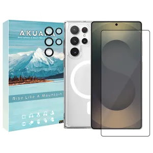 Akuara MagSafe GLS BKRNG Cover Suitable for Samsung Galaxy S25 Ultra with Screen Protector and Lens Protector