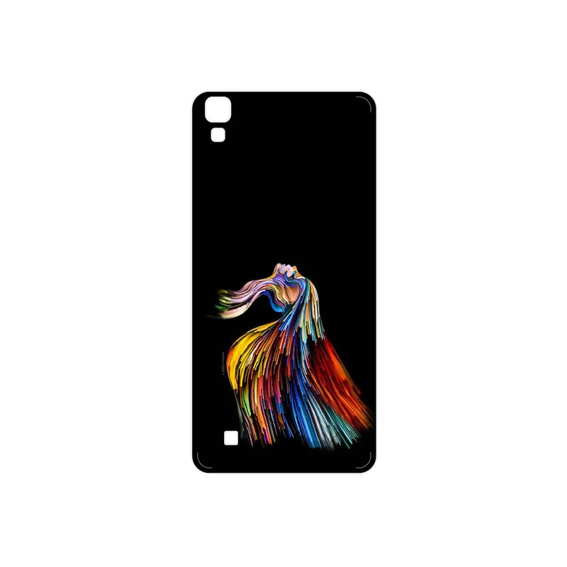 برچسب پوششی ماهوت مدل Rainbow Hair Digital Art مناسب برای گوشی موبایل ال جی X Power
