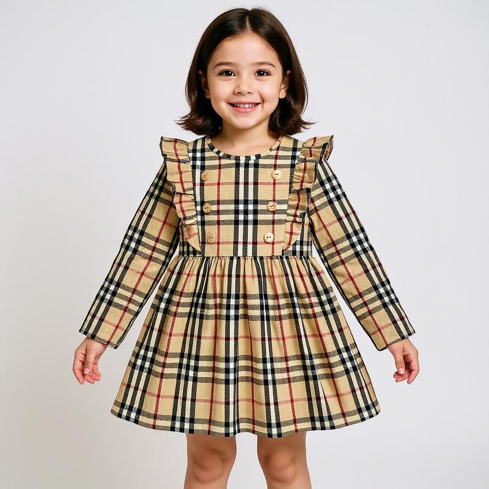 پیراهن دخترانه قرآنی مدل پریناز کشمیر - - 1